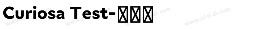 Curiosa Test字体转换